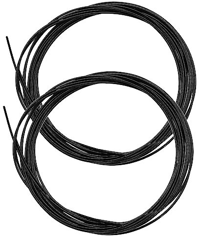 eMagTech 4 Stück Twist Lock Schnürsenkel Ersatz Kompatibel mit BOA Kompatibel mit Engelbert Strauss Kompatibel mit Shimano Elastische Schlösser Schnürsenkel Schwarz, Schwarz , 140