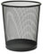 Sinxioer Papierkorb Edelstahl Rund,Papierkorb Metalldraht,Papier Mülleimer Metall Schwarz,XXL Papelera Oficina-Mülleimer Büro Schwarz,17L Mülleimer Kinderzimmer
