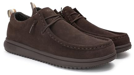 PITAS | Texas | Mocasines de Hombre | Náuticos para el Invierno | Zapatillas de Vestir | Zapatos sin Cordones | Zapatilla Casual | Deportivas Casual | Calzado Walkinpitas | Marron 43