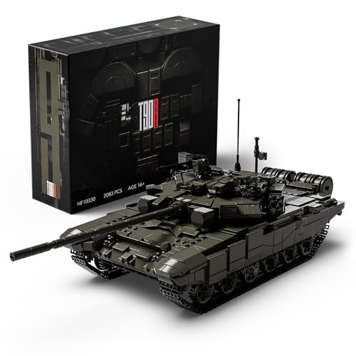 Nifeliz T-90A Panzer Modellbausatz, Militär Panzer Klemmbausteine Sammlerstück zum Bauen und Ausstellen, eine ideale Geschenkidee für Militärliebhaber (2083 Teile, NF10330)