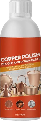 Brass Cleaner,Copper Cleaner and Polish,Silver Polish & Metal Cleaner Spray,Rust Remover & Metal Polish Kit,Fast-Acting,No Scrubbing Formula 100ML