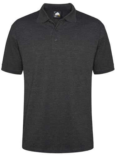 ORN Polo Shirt for Men Adult, Heavyweight Polo T-Shirt for Work & Casual Wear, Hard-Wearing Premium Quality Mens Workwear Poloshirt, 1150-Charcoal, XL