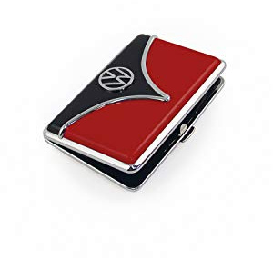 Polyflame Brisa VW Collection - Étui à Cartes de Visite Volkswagen avec la façade élégante du Combi T1 10,8 cm (Rouge & Noir)
