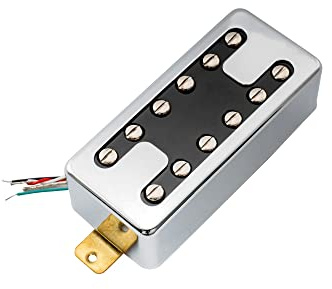 Artec MVH6A Alnico 5 Neo Traditional H Filtertron Style Pickup Humbucker Hals 6K för Elgitarr, Krom