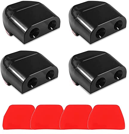 Hzyclzh 4 Piezas Alarma de Advertencia de Animales, Silbato de Alerta de Animales, Dispositivos de Silbato de Advertencia, con Cintas Adhesivas de 4 Piezas, para Coches, Camiones y Motos