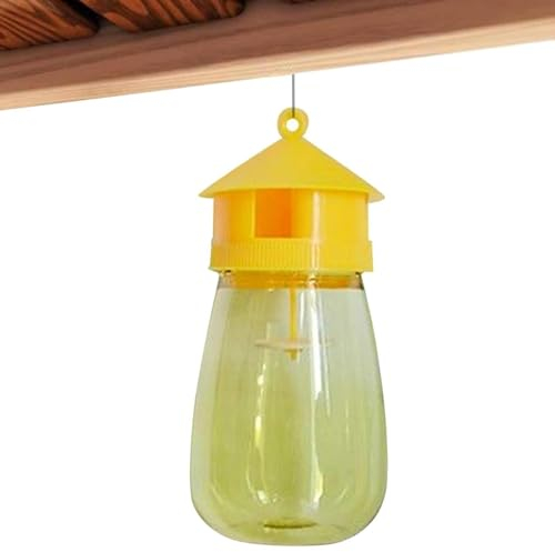 Piège à frelons suspendu extérieur Piège à frelons jetable Meilleur piège à frelons en verre Piège à nid de guêpes en plastique Piège naturel pour abeilles et frelons Piège à mouches des fruits d'inté