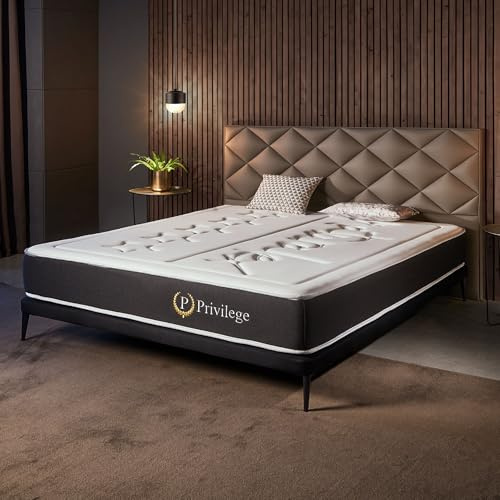 Naturalex - Colchón Premium Privilege 180x200 cm - Altura 26 cm - Espuma Viscoelástica AeraPur HQ & Blue Látex - 7 Zonas de Confort, Óptima Ventilación, Adaptable - Certificado Oeko-Tex
