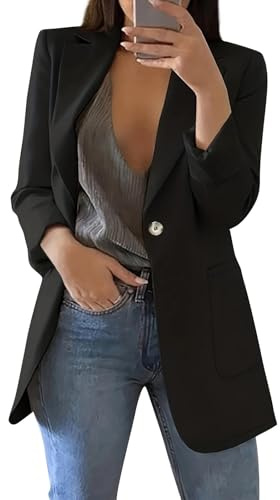 Blazer Veste Tailleur Femme Chic Veste Ceremonie Femme Veste Femme Printemps Ete Veste Tailleur Longue Blazer Noir Femme Oversize Veste Blanche Femme Mariage Veste Beige Noir Xl