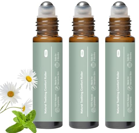 Teething Relief Roller, Natural and Gentle Tooth Relief Roller - Natural Gentle(3 PCS)