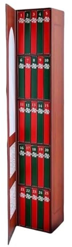 Zolynx DEGAZIONI della BIBLIECHINI Miniature Mini Calendario 'Avvento Ornament, Natale per Libri per Gli Amanti