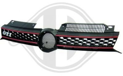 DIEDERICHS 2215840 KÜHLERGRILL KÜHLERGITTER Grill Gitter Rot schwarz