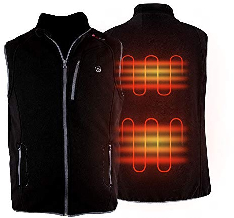 PROSmart Chaleco Calentado Ligero Chaleco Calentador Eléctrico con Batería USB, Unisex (Negro, M)