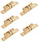 Shiwaki 5pcs Ball Catch Solid Brass Adjustable Double Ball Tension Roller Catch Latch Hardware Fitting for Cabinet Closet Furniture Door(40MM)