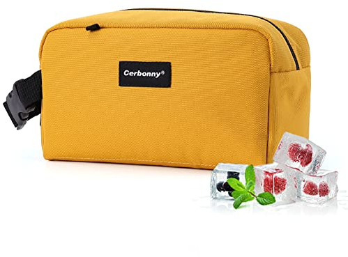 Cerbonny Small Cooler Bag Freezable Lunch Bag for Work School Travel,Small Insulated Bag for Adults/Kids,Freezer Lunch Bags,Mini Lunch Bag Fit for Yogurt