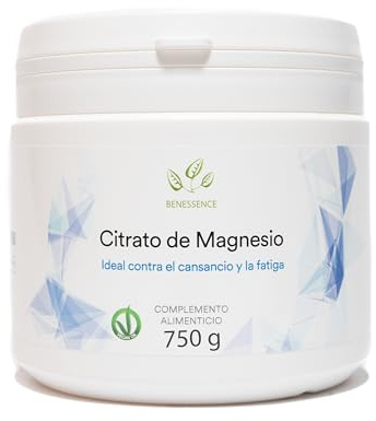 Benessence - Magnesio citrato in polvere solubile - Maxi Formato 750g - 150giorni di integrazione