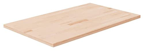 Gecheer Piano Bagno 60x40x2,5 cm in Legno Massello Non Trattato,Piano di Lavoro/d’appoggio/Top da Bagno,Piani Bagno,Top Bagno Piano per Lavabo,Piano Tavolo,Piano del Tavolo,P342940