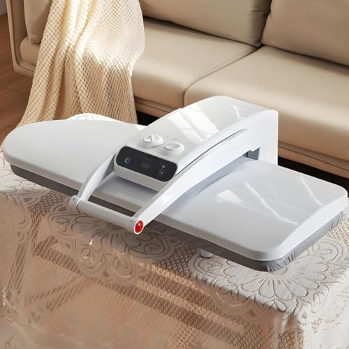 GJBMXSM Plancha De Vapor con Múltiples Configuraciones De Tela Y Función De Ráfaga De Vapor, Prensa Plancha con 110 LB Presión para Hogar/Negocios, Planchado De áreas Grandes 1400W-NoStand