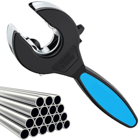 Protoence Tagliatubi a Cricchetto - Attrezzo Manuale Multifunzionale Per Uso Intensivo,Tagliatubi Compatto per Spazi Ristretti,Per Esterno Idraulici Costruzione Manutenzione Industriale Idraulica Rame
