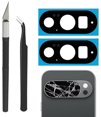 2 uppsättningar Cemobile bakre kameralins glas ersättning för Google Pixel 10 Pro XL med förinstallerat lim och reparationsverktygssats