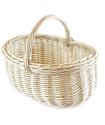 PM24 Shoppingkorg Rottingkorg Flätad Korg Jäskorg Korgar Förvaring 50/35/38 cm Bärkorg Gjord av Äng K13-004-W