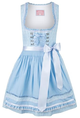 Stockerpoint Kim Mini Dirndl para Mujer, Azul Claro, 42
