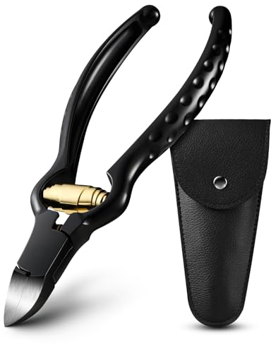 FVION Nagelschere für Eingewachsene Fußnägel und Fingernägel, Scharf Nagelzange für Dicke Starke Fußnägel, Fußnagelschere für Senioren
