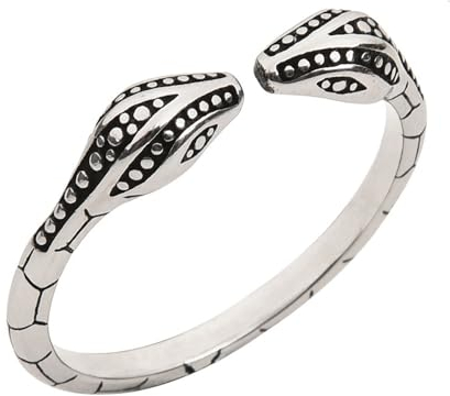 Guspiun Schlangen Penisring Edelstahl Cockring Eichelring CBT Cock Ring Penis Ringe Eichel Intimschmuck Ejakulations Verzögerung Bondage Erotik Sexspielzeug für Männer (24+26+28mm)