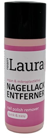 Ream Dissolvant Laura - Sans acétone pour une élimination douce et fiable des vernis à ongles - Particulièrement adapté aux ongles cassants - 100 ml