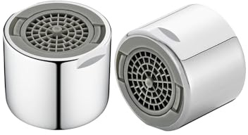2 stycken FM22 (22 mm) strålregulator av mässing, kranfäste