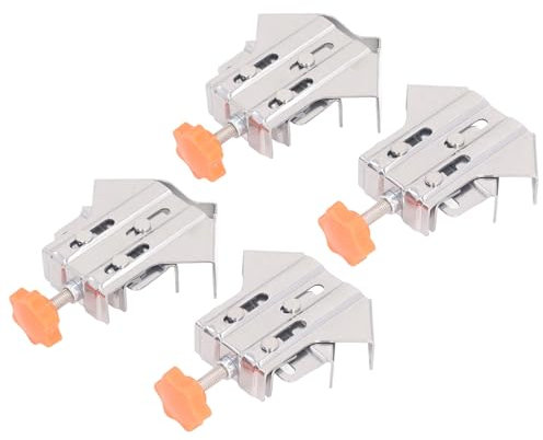 90 Degree Right Angle Clamps, 4Pcs Woodworking Corner Clip, Stainless Steel Adjustable, Corner Clip Fixer for Woodworking, Metal