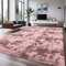 INSPIRE HOMEWARE Rugs Living Room 120 x 170 cm Soft Fluffy Tie Dye Pink Lilac Area Rugs for Bedroom Non Shedding Modern High Pile Carpet for Lounge Non Slip Nursery Rug for Kids Room