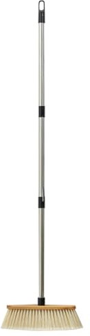 Spazzola Per Pavimenti,Scopa Resistente Per Esterni E Lavaggio Intensivo | Spazzola Con Manico Telescopico Regolabile Per Pulizia Di Garage, Terrazze, Pareti E Superfici Esterne