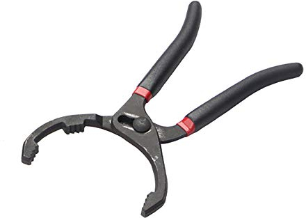 Gobesty Ölfilterzange, Ölfilterzange Ölfilterschlüssel, Ölfilterzange Verstellbar, Ölfilterzange Motorrad mit Rutschfesten Griff für Ölfilter von Ø 45mm bis Ø 145mm