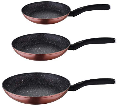 San Ignacio Set 3pc sartenes (20,24,28cm) aluminio forjado, inducción, Venus Demilo