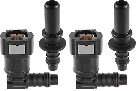 A ABSOPRO 9.89mm SAE à 10.5mm 90 Degré Voiture Carburant Tuyau Libération Connecteur 2 Ensemble