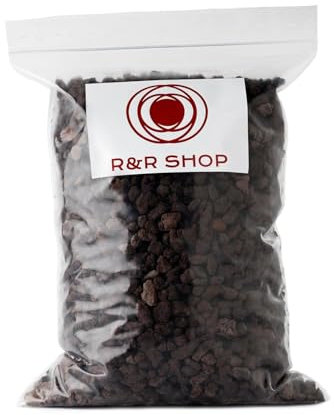R&R SHOP –Pierre de Lave, 100% Naturel PH Neutre, Idéal pour la Germination, Ventilation Améliorant la Croissance des Plantes, 5-15 m (5L)