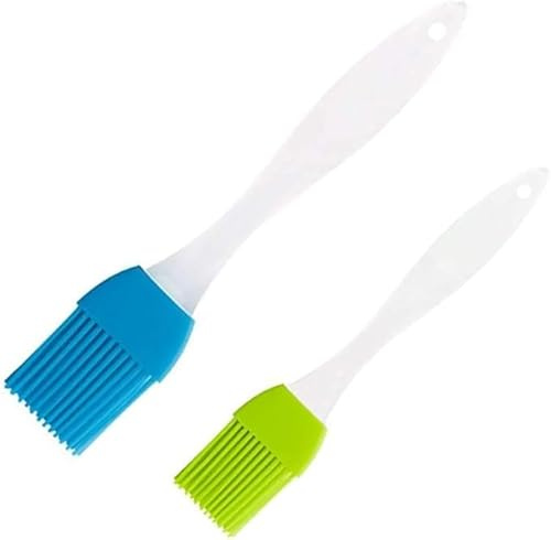 Silicone Pastry Brush Basting Brush Set,Pastry Brush for Baking, Basting Brush Silicone, Heat Resistant Silicon Brush for Cooking, BBQ, Basting, Pastry, Grilling,2 Pcs