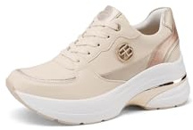 Renato Balestra Sneakers Donna con Zeppa Scarpe da Ginnastica Alte RB2531 (RB2532 Beige, Sistema Taglie Calzature EU, Adulto, Donna, Numero, Media, 35)