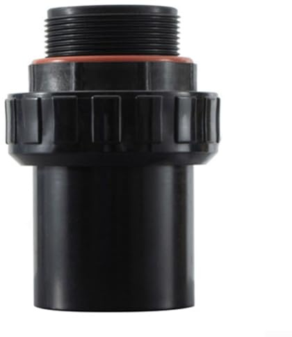 Oniissy Sand Tank Water Joint with Threaded Connections for Swimming Pool Filter Systems, 1.5'' and 2'' Size Options in PVC Material(black)