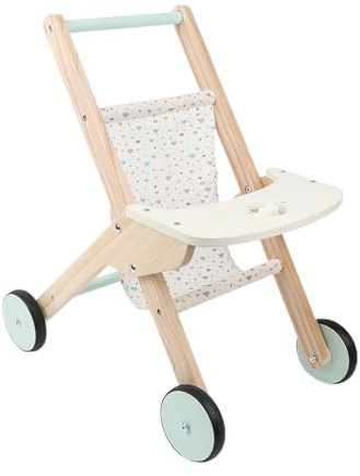 Rukjmqi Push Walker | Kids Wood Learning Walker with Wheels,Interactive Sensory Activities for Role Play Kids Girls Boys Indoor Outdoor Living Room Bedroom Yard Park Garden Birthday