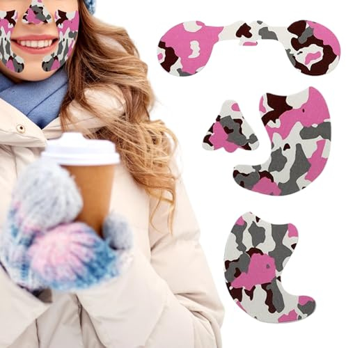 Parche anticongelante para la Cara, Adhesivo Resistente al Viento, protección UV, para Clima frío, para Hombres y Mujeres, al Aire Libre, en Hielo, Escalada, Senderismo, Deportes