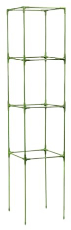 tomathållare - robusta fyrkantiga pinnar 162 cm | för trädgård och - stark motståndskraft mot otillräckliga hjälpmedel för att jämna ut vinrankor, blomspaljé, hållare
