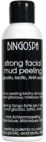 Peeling facial puissant à l'acide glycolique, acide lactique, acide de fruit AHA 120 ml BINGOSPA