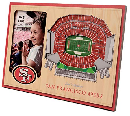 YouTheFan Unisex NFL 3D Bilderrahmen, San Francisco 49Ers, One Size