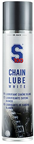 Dr. Wack - S100 Chain Lube - Lubrifiant Haute Performance & pour Chaîne de Moto - Protection Longue Durée contre Usure et Corrosion - Résistant à l'Eau - Fabriqué en Allemagne - Spray 400 ml