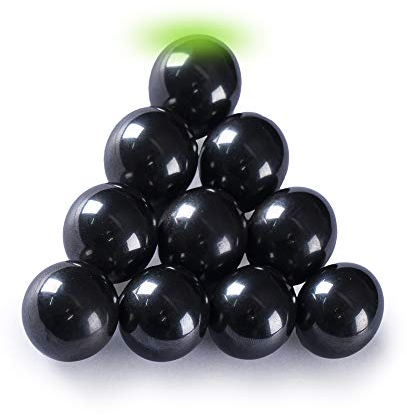 myHodo Boules Magnétiques d'Hématite Anti Stress (20mm, Lot de 10) Billes Magnétiques Extra Larges, Idée Cadeau, Aimants Puissants Particulièrement Polyvalents, Gadget de Bureau Technologique