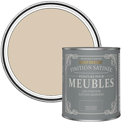 Rust-Oleum Peinture Beige pour Meubles, Finition Satinée - Argile Chaude 750ml