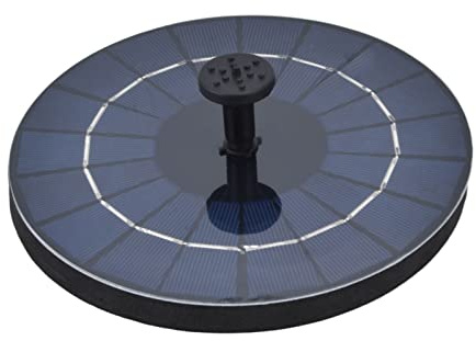 Socobeta Solfontän, solenergi-fågelfontän 9 V 3,5 W, högeffektiv 180 L/H för utomhusbruk