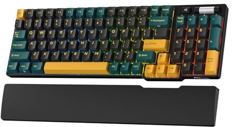 RK ROYAL KLUDGE RK96 RGB Limited Ed, 90% 96 Tasten Kabellose Tri-Modus BT5.0/2.4G/USB-C Hot-Swap-fähige Mechanische Tastatur mit Handballenauflage, Software-Unterstützung, Lineare Schalter, QWERTY