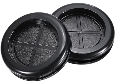 QUARKZMAN Guarnizione in Gomma Rotonda a Doppia Faccia Diametro Montaggio 60mm ID 50mm per Protezione Cavi 8pz
